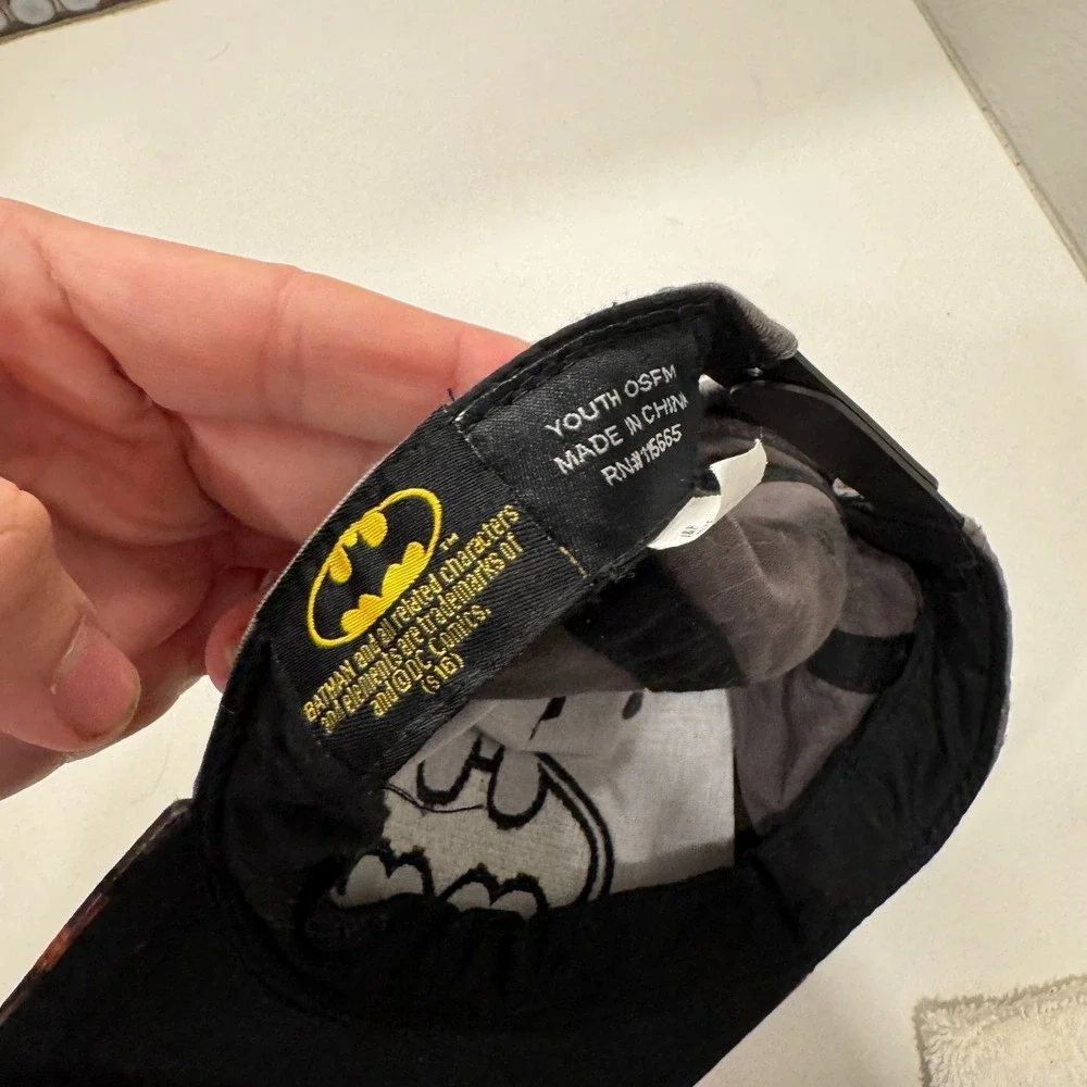 Batman Baseball Hat‎ Cap Youth Boys Graphic Snapback DC Comic One Size Fits Most